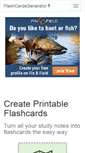 Mobile Screenshot of flashcardsgenerator.com